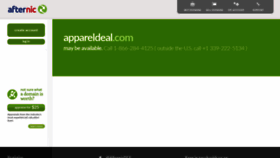What Appareldeal.com website looked like in 2020 (3 years ago)
