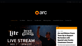 What Arcww.com website looked like in 2020 (3 years ago)