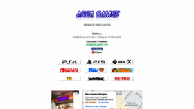 What Area-games.com website looked like in 2020 (3 years ago)