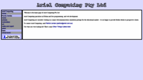 What Ariel.com.au website looked like in 2020 (3 years ago)