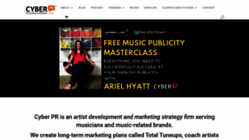 What Arielpublicity.com website looked like in 2020 (3 years ago)