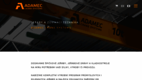 What Adamec.cz website looked like in 2020 (3 years ago)