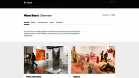 What Artbaselmiamibeach.com website looked like in 2020 (3 years ago)
