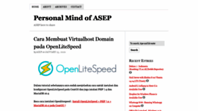 What Asep.us website looked like in 2020 (3 years ago)