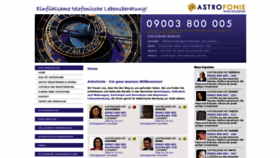 What Astrofonie.de website looked like in 2020 (3 years ago)