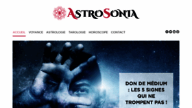 What Astrosonia.com website looked like in 2020 (3 years ago)