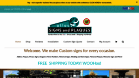 What Atlassignsandplaques.com website looked like in 2020 (3 years ago)