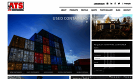 What Atscontainers.com website looked like in 2020 (3 years ago)