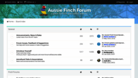 What Aussiefinchforum.net website looked like in 2020 (3 years ago)
