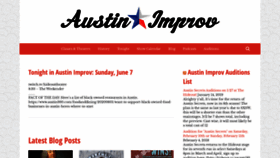 What Austinimprov.com website looked like in 2020 (3 years ago)