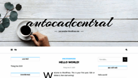 What Autocadcentral.com website looked like in 2020 (3 years ago)