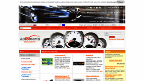 What Automenu.sk website looked like in 2020 (3 years ago)