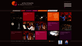 What Arts-vivants-departements.fr website looked like in 2020 (3 years ago)