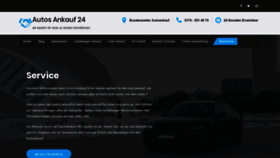 What Autos-ankauf24.de website looked like in 2020 (3 years ago)
