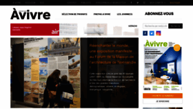 What Avivremagazine.fr website looked like in 2020 (3 years ago)