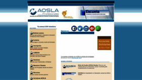 What Aosla.org website looked like in 2020 (3 years ago)