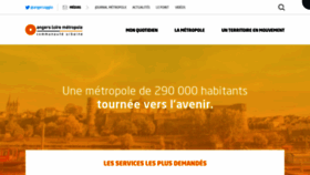 What Angersloiremetropole.fr website looked like in 2020 (3 years ago)