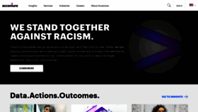 What Accenture.com website looked like in 2020 (3 years ago)
