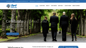 What Azlegacyfuneralhome.com website looked like in 2020 (3 years ago)