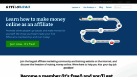 What Affilorama.com website looked like in 2020 (3 years ago)
