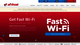 What Afrihost.com website looked like in 2020 (3 years ago)