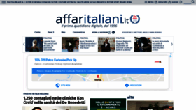 What Affaritaliani.it website looked like in 2020 (3 years ago)