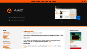 What Aimp.ru website looked like in 2020 (3 years ago)