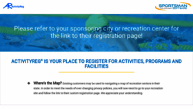 What Activityreg.com website looked like in 2020 (3 years ago)