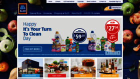 What Aldi.com.au website looked like in 2020 (3 years ago)