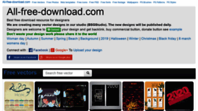 What All-free-download.com website looked like in 2020 (3 years ago)