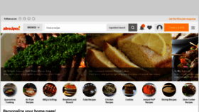 What Allrecipes.com website looked like in 2020 (3 years ago)
