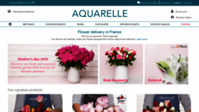 What Aquarelle.com website looked like in 2020 (3 years ago)