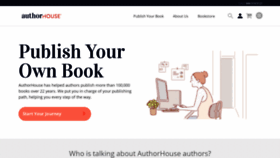 What Authorhouse.com website looked like in 2020 (3 years ago)