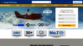 What Angelbroking.com website looked like in 2020 (3 years ago)