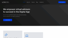 What Advisorinternetmarketing.com website looked like in 2020 (3 years ago)