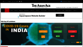 What Asianage.com website looked like in 2020 (3 years ago)
