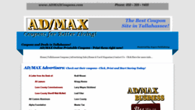 What Admaxcoupons.com website looked like in 2020 (3 years ago)