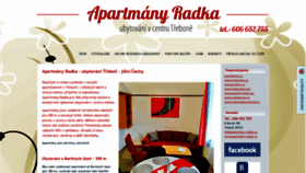 What Apartmany-radka.cz website looked like in 2020 (3 years ago)