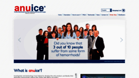 What Anuice.com website looked like in 2020 (3 years ago)
