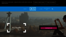 What Aigpoistenie.sk website looked like in 2020 (3 years ago)