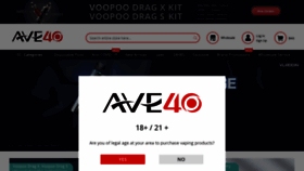 What Ave40.com website looked like in 2020 (3 years ago)