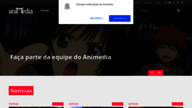 What Animedia.com.br website looked like in 2020 (3 years ago)
