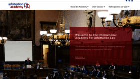 What Arbitrationacademy.org website looked like in 2020 (3 years ago)