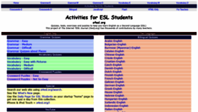 What A4esl.org website looked like in 2020 (3 years ago)