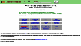 What Avocadosource.com website looked like in 2020 (3 years ago)