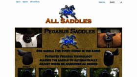 What Allsaddles.com website looked like in 2020 (4 years ago)