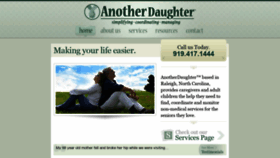 What Anotherdaughter.com website looked like in 2020 (3 years ago)