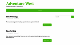 What Adventurewest.ie website looked like in 2020 (3 years ago)