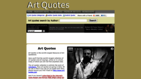 What Art-quotes.com website looked like in 2020 (3 years ago)