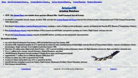 What Aviationdb.com website looked like in 2020 (3 years ago)